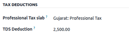 Tax deduction Section