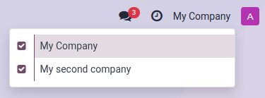 Selecting all companies that have accounts to be merged.